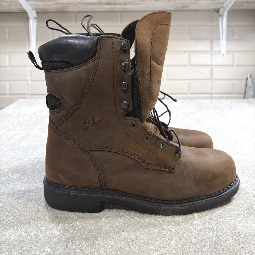 Red Wing 2211 Waterproof Safety Toe Work Boots 13D Leather 600G Thinsulate NIB